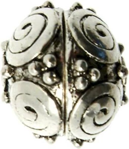Perla Metal Redonda Ø 19MM Plateado - Imagen 1 de 1
