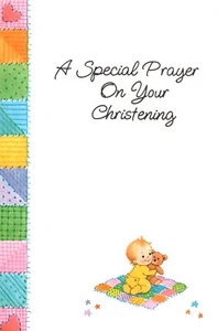 Tarjeta de felicitación manta bautizo bebé una oración especial por tu bautismo   - Imagen 1 de 3