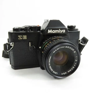 Cámara fotográfica Mamiya ZE 35 mm con lente Mayima-Sekor E 50 mm negra SIN PROBAR - Imagen 1 de 16