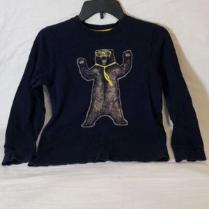Gymboree Party Bear Long Sleeve Navy T-Shirt - Picture 1 of 6