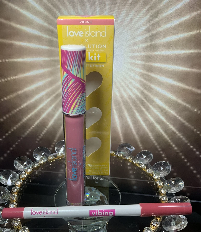 Makeup Revolution x Love Island 2PC Liquid Lipstick & Lip Pencil  Shade Vibing - Image 1 of 1