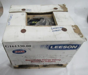 Leeson 5HP 3510rpm 208-230/460V 184T TEFC 3Ph 13-12-6A 60Hz NEW - Picture 1 of 2