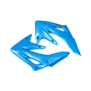 Blue Plastics Pair Front Tank Side Guard Fender CRF250 Style PIT Trail Dirt Bike - Imagen 1 de 1