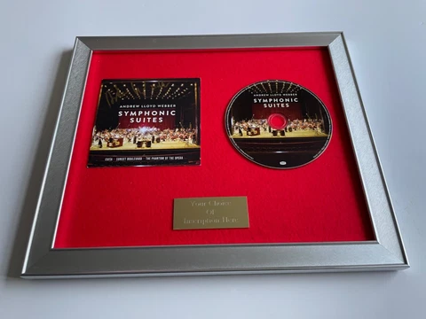 🎶💿⭐️SIGNED/AUTOGRAPHED ANDREW LLOYD WEBBER - SYMPHONIC SUITES FRAMED CD🎶💿⭐️ Cover