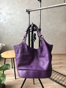 Vintage Jil Sander Purple Leather Hand Bag