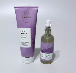 Bath and Body Works Aroma Calm Haven Moisturizing Set - Mist and Lotion - NEW - Picture 1 of 2