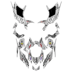 All Years TRX 700XX SHREDDER Grey Senge Graphics Kit Compatible with Honda - Picture 1 of 7