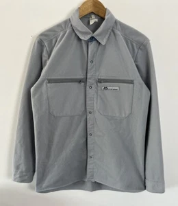 Mountain Equipment Ultra Fleece Jacket Mens Small Grey Button Up Vintage - Picture 1 of 7