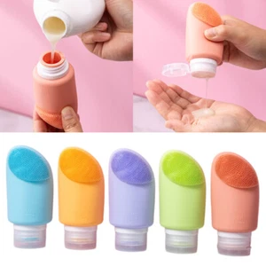 Lotion Squeeze Tube Silicone Refillable Bottle Travel Size Shampoo Container N в - Picture 1 of 23