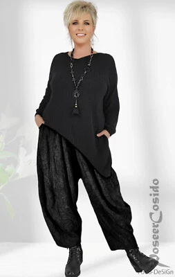 LAGENLOOK Ballon-Hose Winter Crash Cord schwarz XL-XXL-XXXL 46 48 50 52 54 56 - Bild 1 von 4