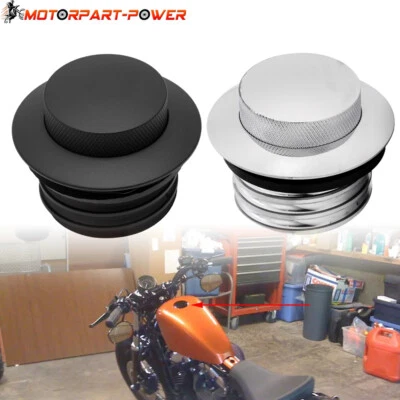 For Harley Sportster 883 1200 48 FX Softail Standard Fuel Gas Cap Oil Tank Cover - Image 1 of 4