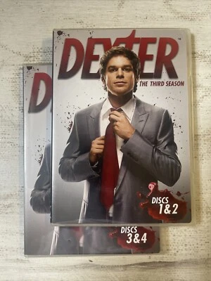 Dexter Complete 3rd Season Box Set DVD 4 Disc Showtime Crime Action Drama Hall - Image 1 of 4