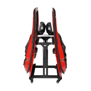 Fit 97-25 Jeep Wrangler & 21-25 Bronco 2 Doors Storage Moveable Steel Cart Black - Foto 1 di 19
