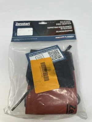 NEW Zerostart 3400037 Silicone Pad Diesel Fuel Filter Heater Wrap, 12" x 4" - Image 1 of 3