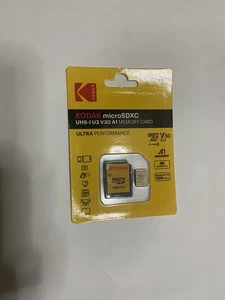 64GB KODAK Micro SD Card - U3 4K HD Class 10 Flash Memory Card - Picture 1 of 3