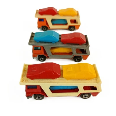Vintage Matchbox Lesney Superfast No.11 Bedford Car Transporter 1976 Lot of 3 — 第 1/4 张图片