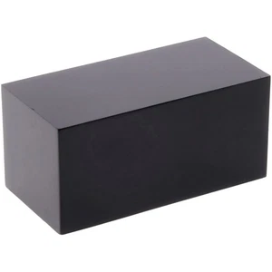Plymor Black Polished Acrylic Rectangular Display Block, 1" H x 1" W x 2" D - Picture 1 of 1