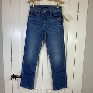 Jeans alla caviglia MOTHER The Mid Rise Rider gamba Lhasa Love Wash TG 27 minimalista LEGGI - Foto 1 di 19