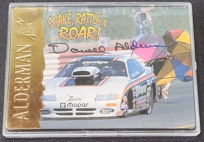 1995 Darrell Alderman/Team Mopar Signed Action Packed NHRA Card, 397/500 - Image 1 of 3