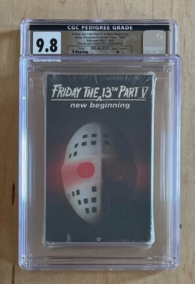 FRIDAY THE 13TH Part V (1985) Sealed Betamax Paramount CGC Graded 9.8 A+ Horror - Image 1 of 3