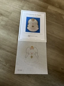 ANGEL WITH STAR HANDPAINTED  NEEDLEPOINT CAVAS Patricia Sone Stitch Guide - Picture 1 of 1