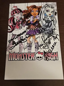 Monster High Ever After Cast signed Autogramm Jahrbuch Promo von 5 SDCC selten - Bild 1 von 8