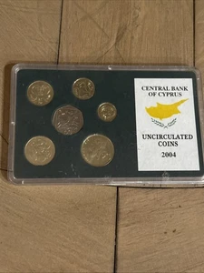CYPRUS 2004 COMPLETE COINS SET UNC (LAST COINS PRE EURO) - Bild 1 von 2