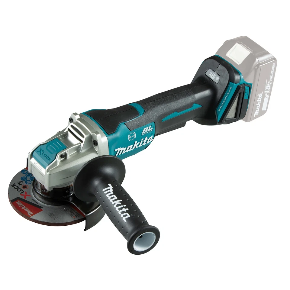 Makita Akku-Winkelschleifer DGA520ZX1, 18 V, mit Paddelschalter - Bild 1 von 1