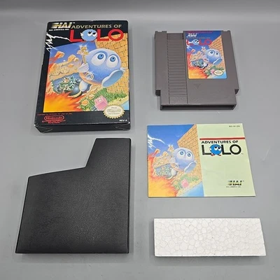 Adventures of Lolo (Nintendo Entertainment System NES) Complete With Manual CIB  - Image 1 of 4