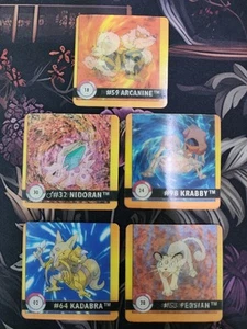 Pokémon 1998 Artbox Action FLIPZ Lenticular Premier Edition - Lot of 5 - Picture 1 of 5