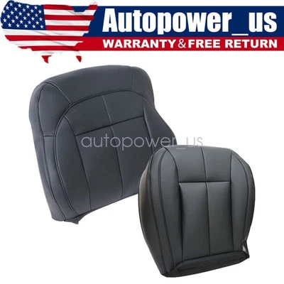 For 1999-2004 Jeep Grand Cherokee Driver Bottom + Top Replacement Leather Cover - Image 1 of 4