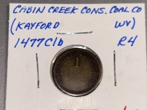 CABIN CREEK CONSTRUCTION COAL COMPANY 1 Cent Medaille - Bild 1 von 4
