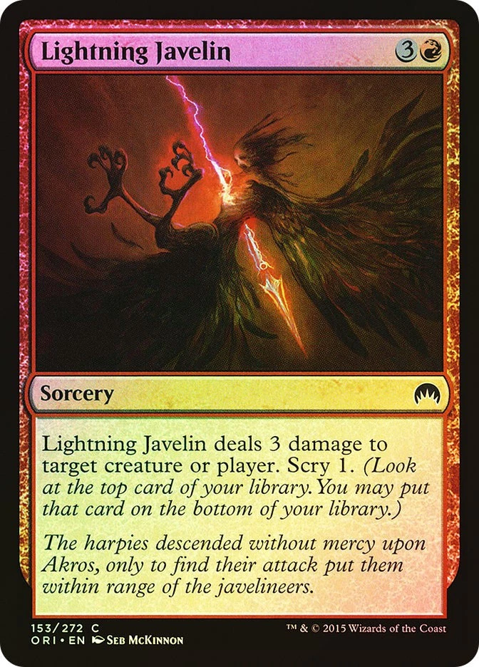MTG FOIL Lightning Javelin  - Magic Origins #153 - Image 1 of 1