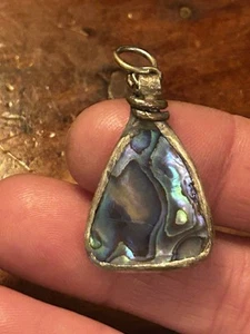 Handmade Abalone Shell Set In 925 - Picture 1 of 4