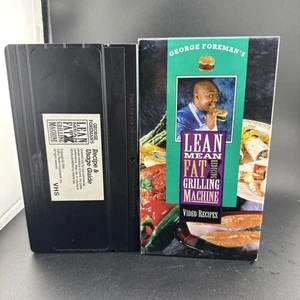 George Foreman's Lean Mean Fat Reducing Grilling Machine Video Recipes VHS Tape - Picture 1 of 2