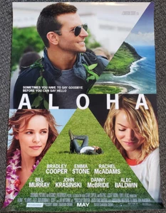 ALOHA (2015 Bradley Cooper Emma Stone) Movie Original 2-Sided POSTER 27"x40" - Picture 1 of 1