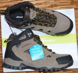 STIVALI DA TREKKING EDDIE BAUER BRIGHTON DA UOMO IN PELLE MARRONE IMPERMEABILI COMODI NUOVI - Foto 1 di 6