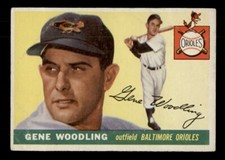 1955 TOPPS #190 GENE WOODLING BALTIMORE ORIOLES
