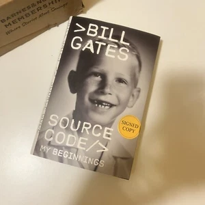 Source Code: My Beginnings (Signed Book) - Bill Gates Hardcover IN HAND - Picture 1 of 3