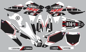 Red White YAMAHA GRAPHICS YZ 450F YZ450F 2014 2015 2016 2017 decals - Picture 1 of 1
