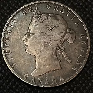 1870 CANADA MEZZO DOLLARO #1100 - Foto 1 di 8