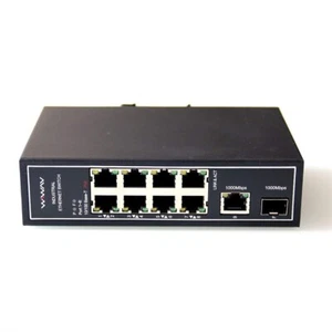 WDH-8ET1GT1GF-POE 10/100MBPS 8 PORT POE INDUSTRIAL ETHERNET SWITCHES NEW - Picture 1 of 2