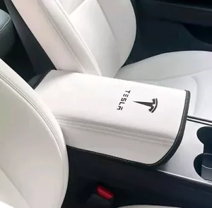 Imovation Car Armrest Cover Tesla Model 3/Y Center Console Protector WHITE New - Picture 1 of 5