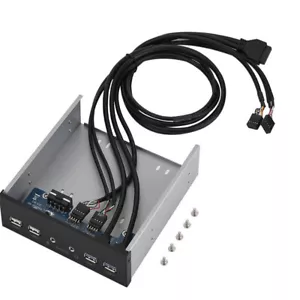 5,25 Zoll Desktop PC Hülle interne Frontplatte USB Hub USB3.0 2.0 HD-Audio Port - Bild 1 von 7