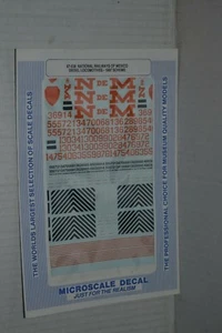 Microscale Decal 87-538 National Railways Of Mexico Diesellok 1987 - Bild 1 von 1