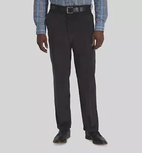 Haggar Men's Gray Corduroy Classic-Fit Stretch Dress Pants Size 36W 32L - Picture 1 of 2