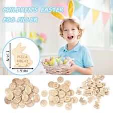 27Pcs 5 CM Wooden Coins Woodiness Redeemable Coins  Easter