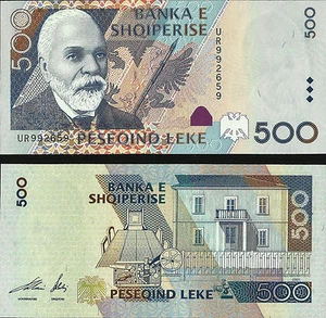 Albania Paper Money, Banknote 500 leke 2001, P68. UNC - Picture 1 of 1