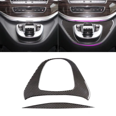 2x consola central multimedia botón giratorio marco para Mercedes Benz Clase V W447 V250 - Imagen 1 de 4