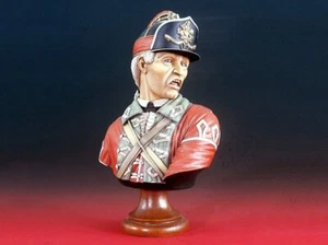 Abrigo rojo británico Verlinden 1/5 en la guerra revolucionaria estadounidense alrededor de 1780 busto 2343 - Imagen 1 de 1